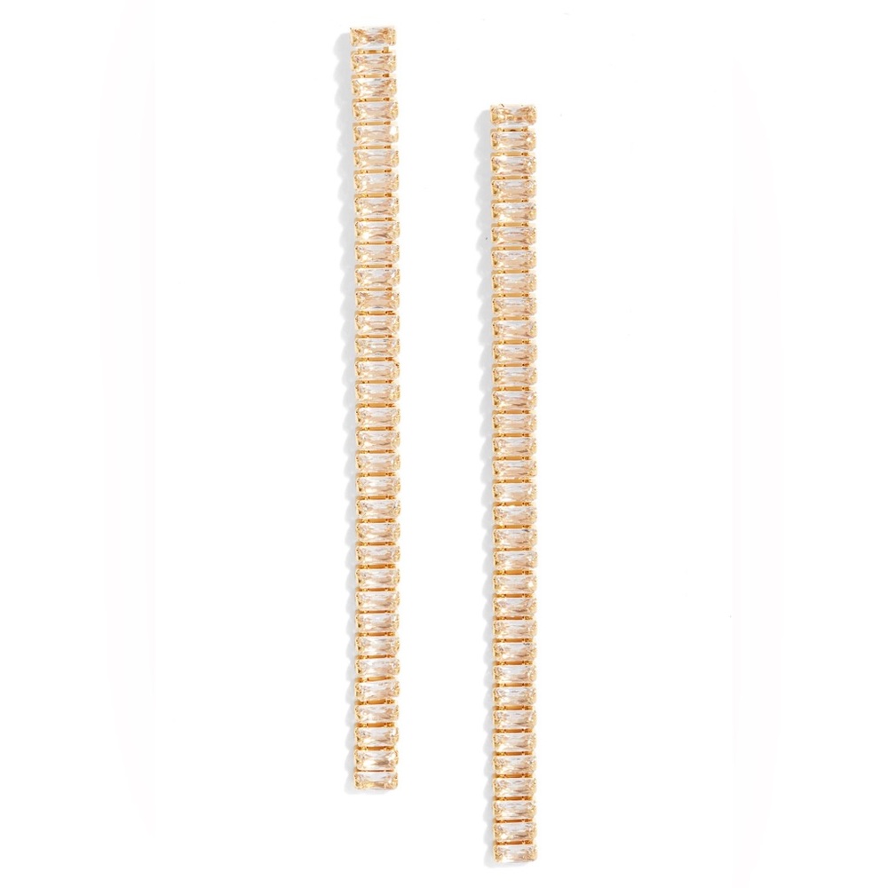 Nordstrom Cubic Zirconia Linear Drop Earrings